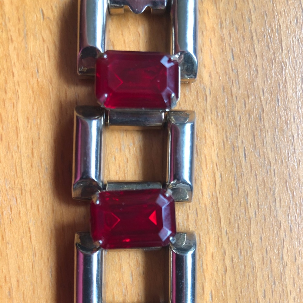 vintage silver metal bracelet